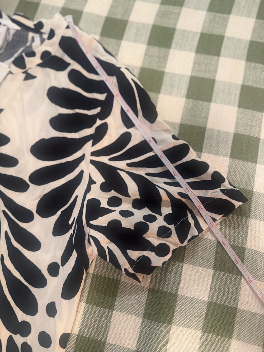 H&M Black and White Patterned Tunic Dress - Picture 12 of 13